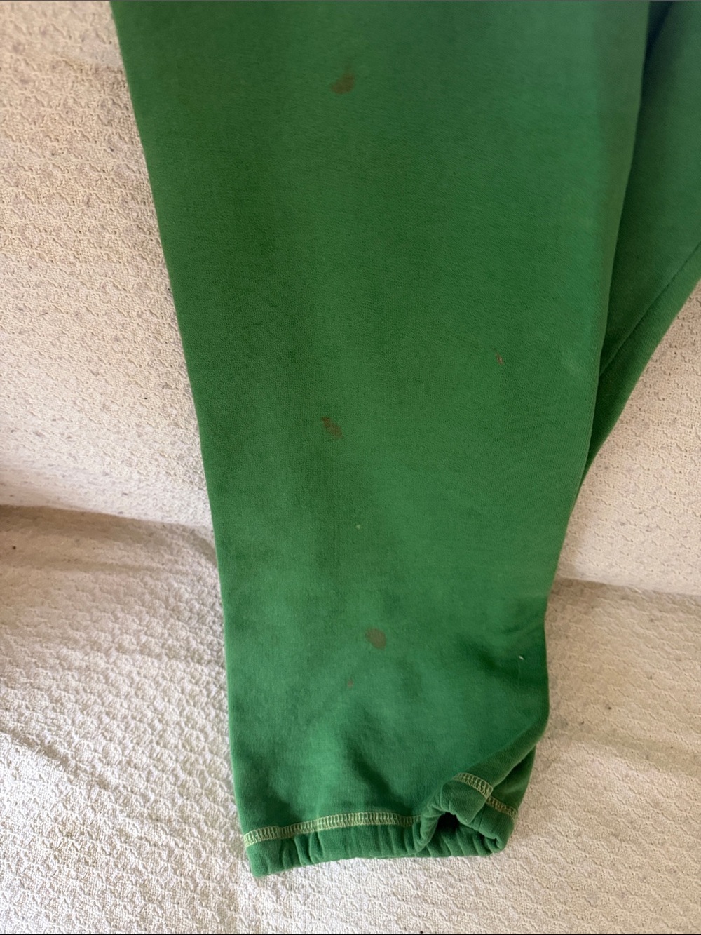 Abercrombie & Fitch women Emerald Green Joggers with Logo - Picture 3 of 4